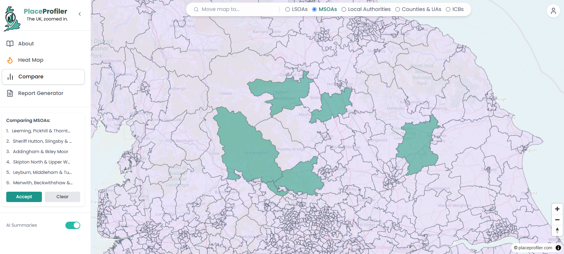 Place Profiler - UK Location Intelligence